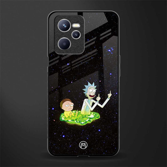 rick and morty fo aesthetic glass case for realme c35 image