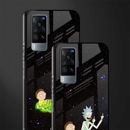 rick and morty fo aesthetic glass case for vivo x60 image-2