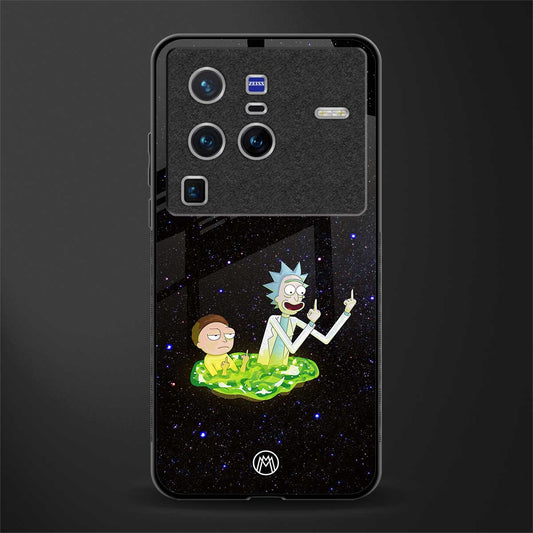 rick and morty fo aesthetic glass case for vivo x80 pro 5g image