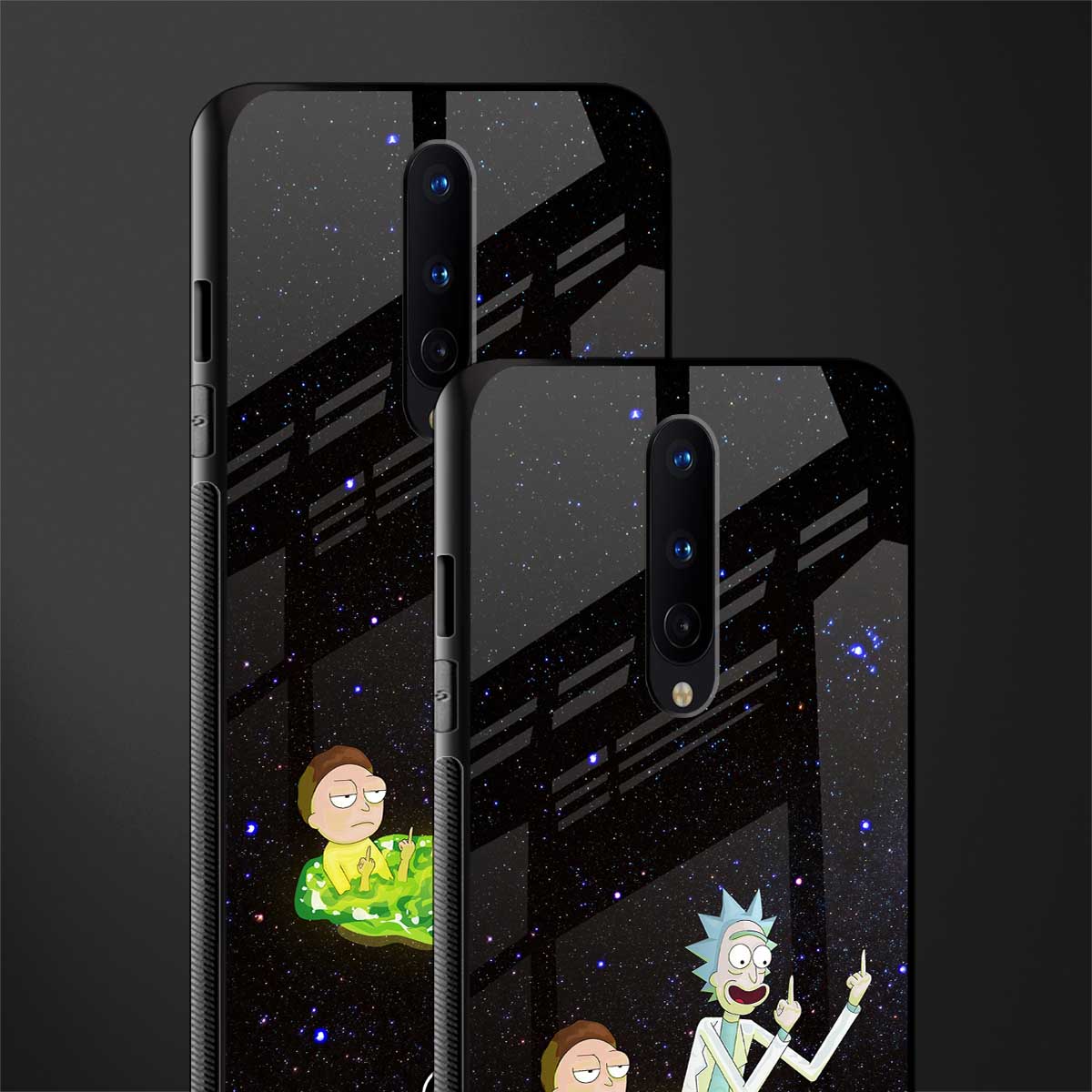 rick and morty fo aesthetic glass case for oneplus 8 image-2