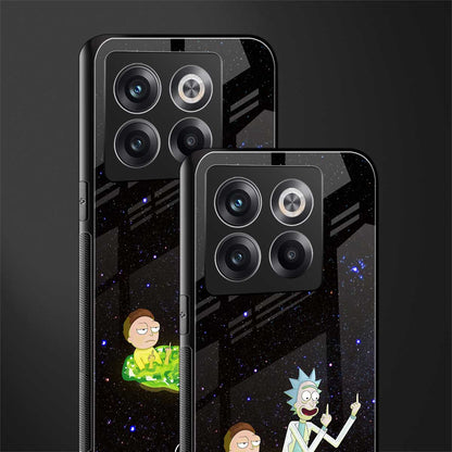 rick and morty fo aesthetic back phone cover | glass case for oneplus 10t