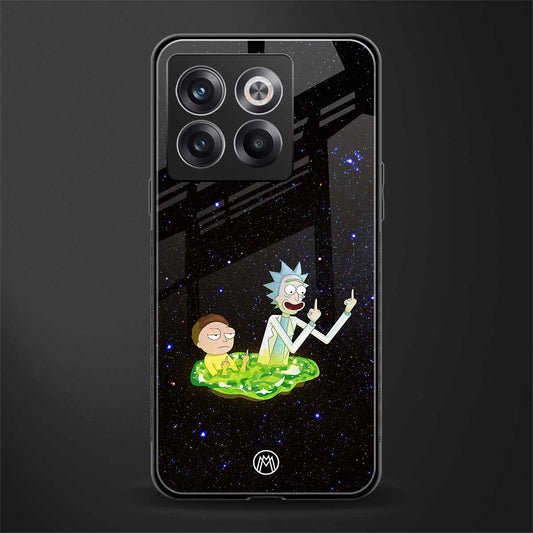 rick and morty fo aesthetic back phone cover | glass case for oneplus 10t