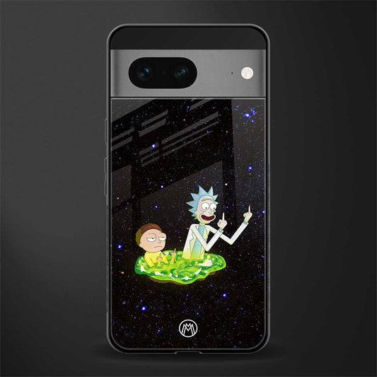 rick and morty fo aesthetic back phone cover | glass case for google pixel 7