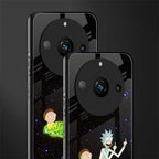 rick and morty fo aesthetic back phone cover | glass case for realme 11 pro 5g