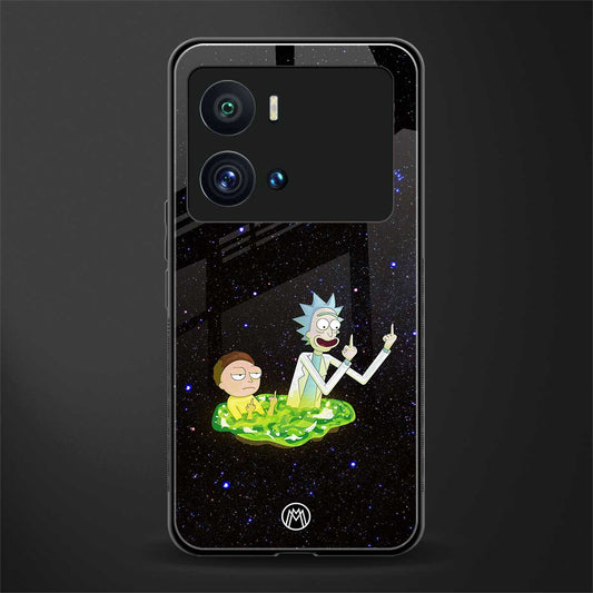 rick and morty fo aesthetic back phone cover | glass case for iQOO 9 Pro