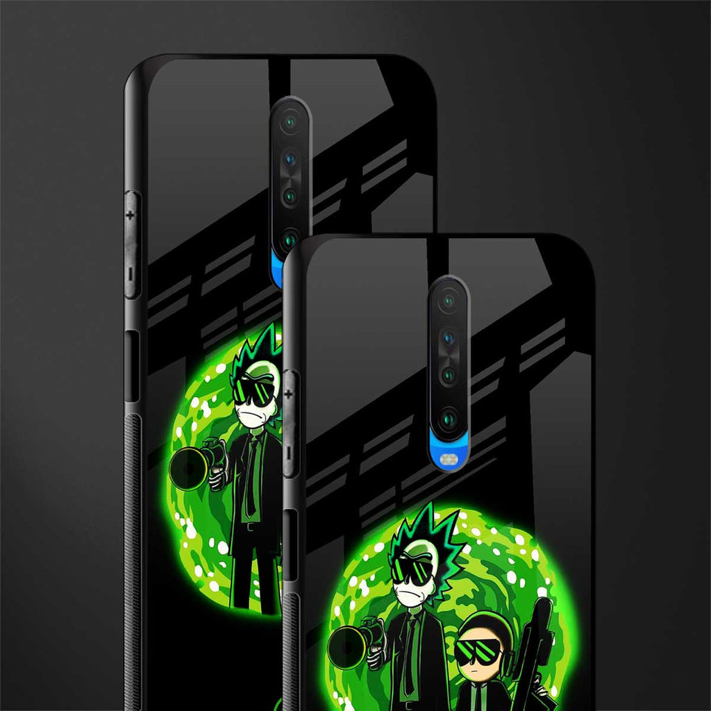 rick and morty schwifty glass case for poco x2 image-2