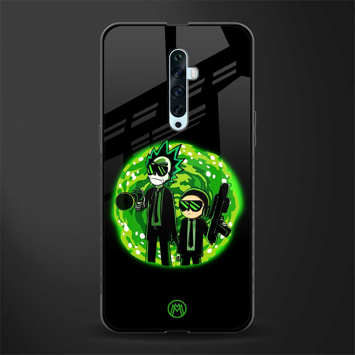 rick and morty schwifty glass case for oppo reno 2z image