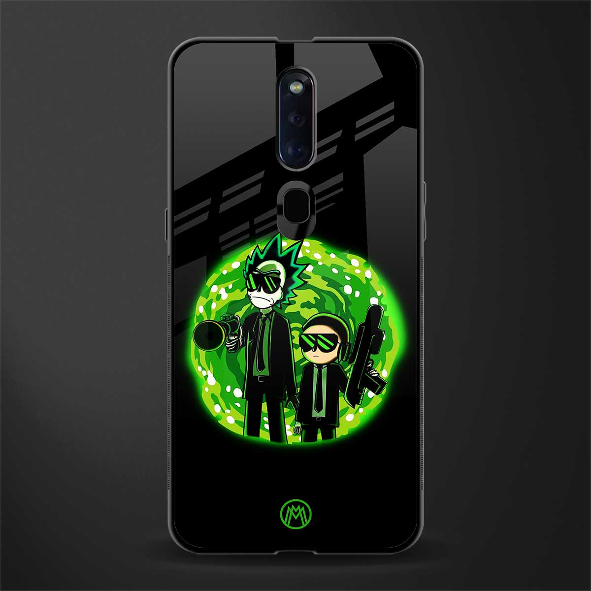 rick and morty schwifty glass case for oppo f11 pro image