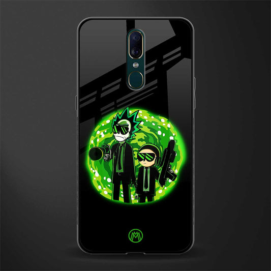 rick and morty schwifty glass case for oppo f11 image