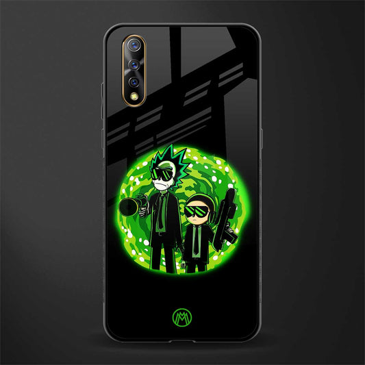 rick and morty schwifty glass case for vivo s1 image