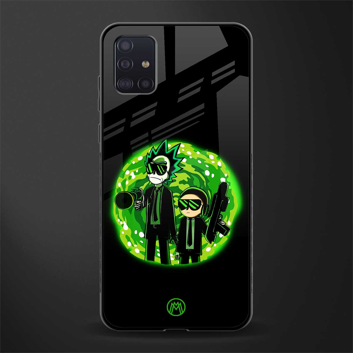 rick and morty schwifty glass case for samsung galaxy a71 image