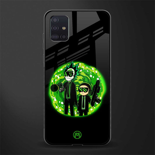 rick and morty schwifty glass case for samsung galaxy a71 image