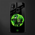 rick and morty schwifty glass case for samsung galaxy m31 prime edition image