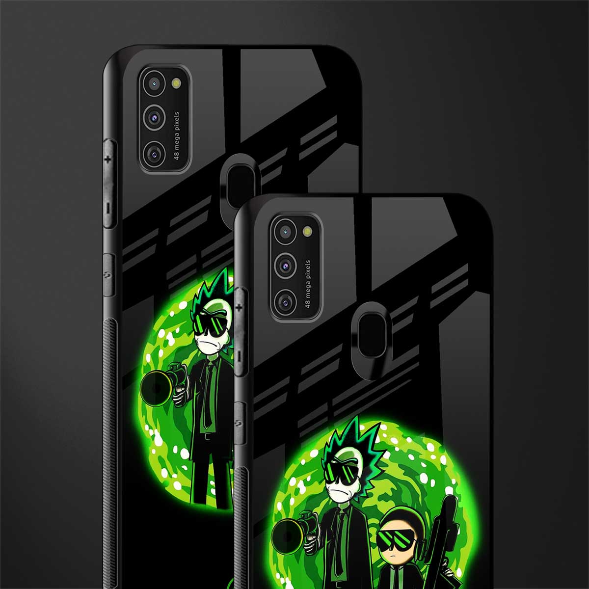 rick and morty schwifty glass case for samsung galaxy m21 image-2