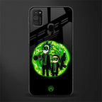 rick and morty schwifty glass case for samsung galaxy m21 image