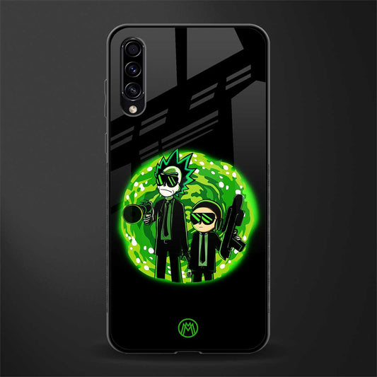 rick and morty schwifty glass case for samsung galaxy a70 image