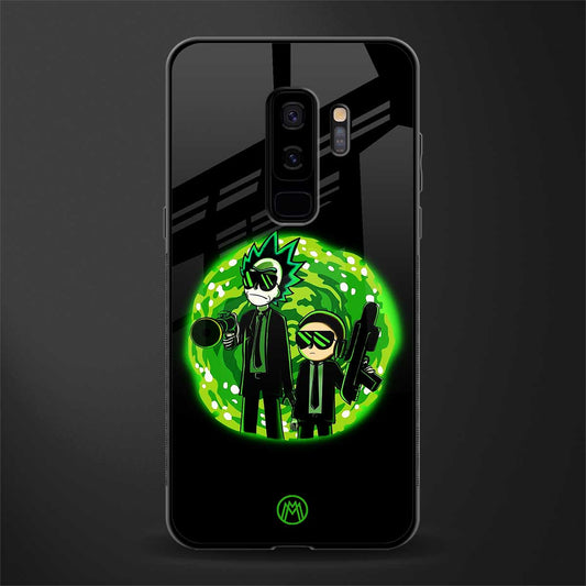 rick and morty schwifty glass case for samsung galaxy s9 plus image