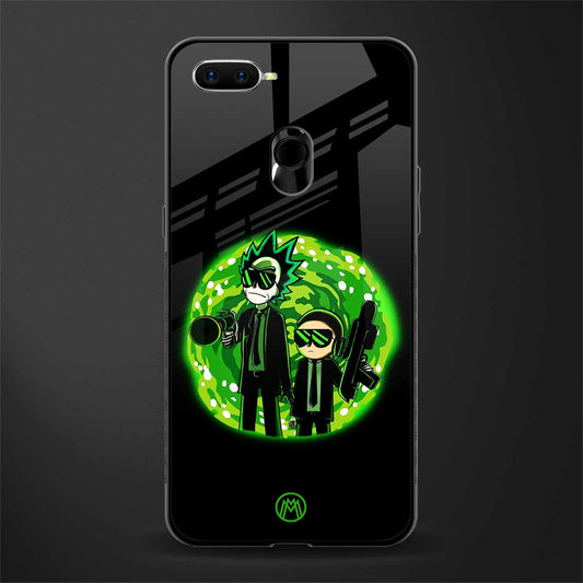 rick and morty schwifty glass case for oppo a5s image