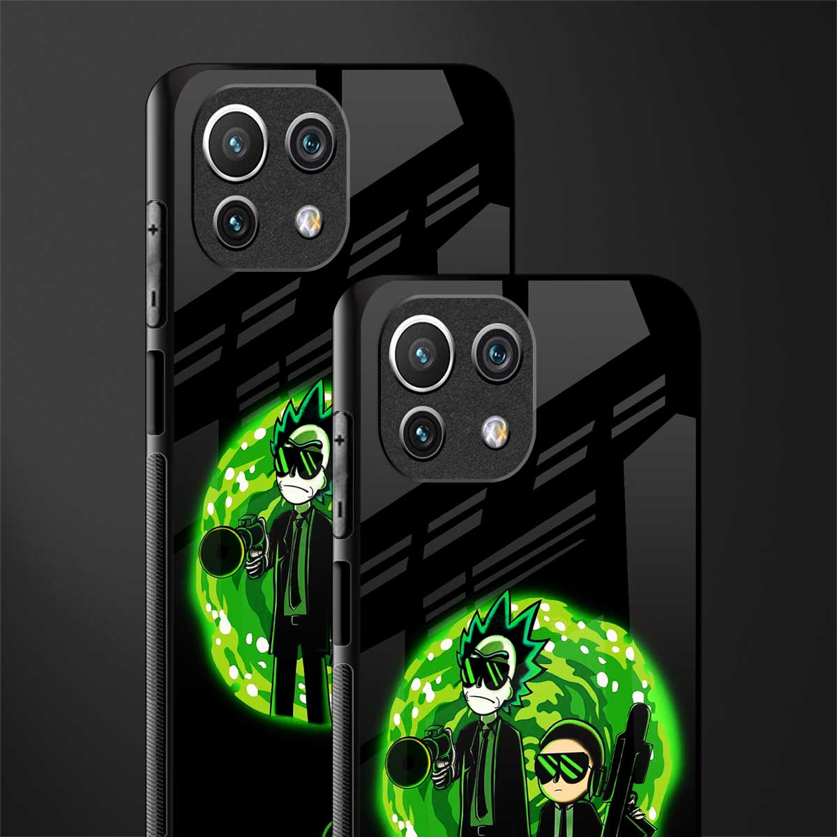 rick and morty schwifty glass case for mi 11 lite image-2