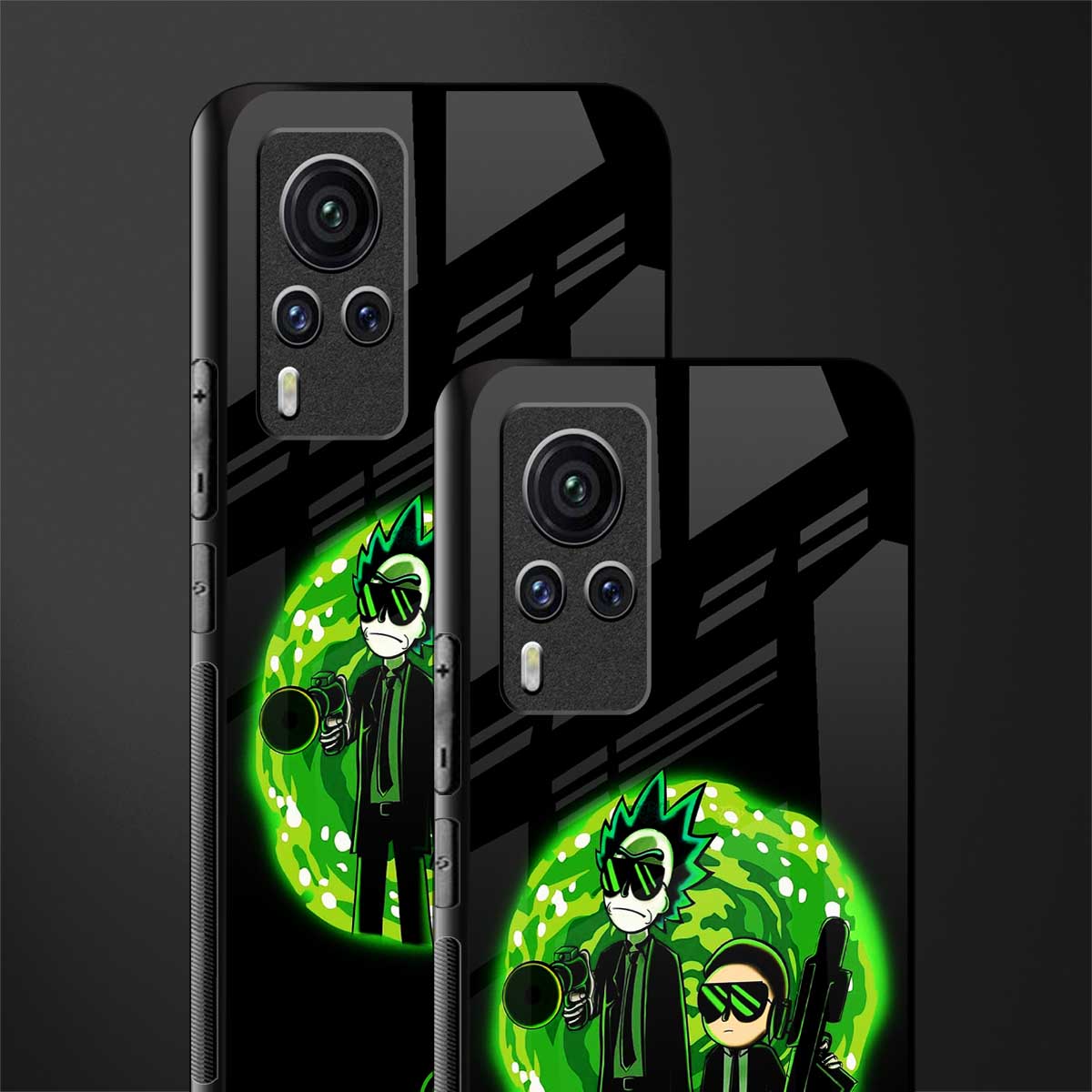 rick and morty schwifty glass case for vivo x60 pro image-2