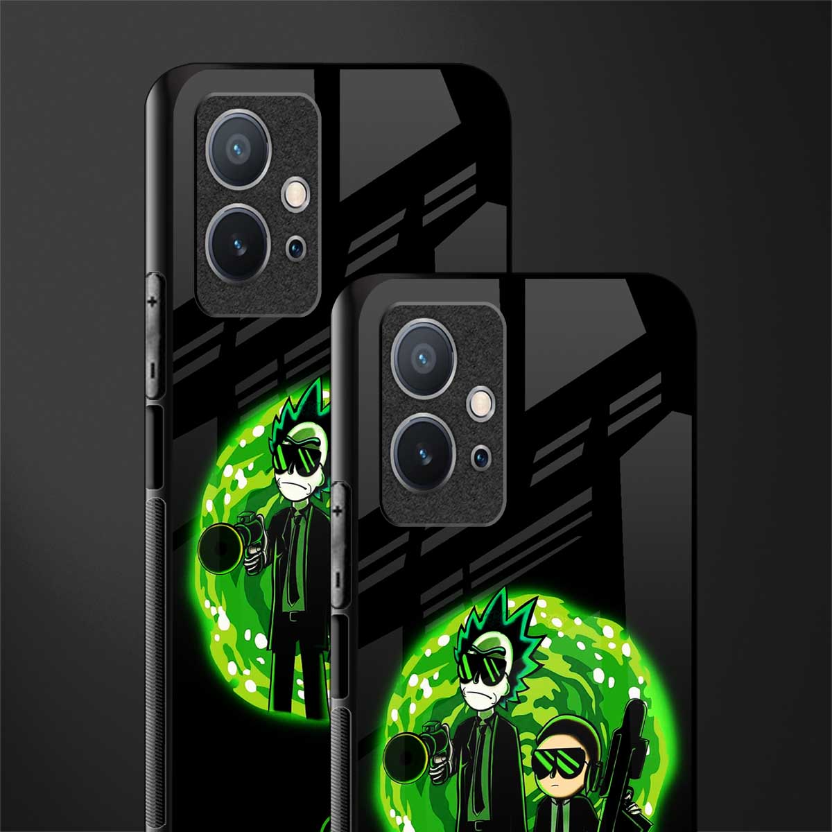rick and morty schwifty glass case for vivo t1 5g image-2