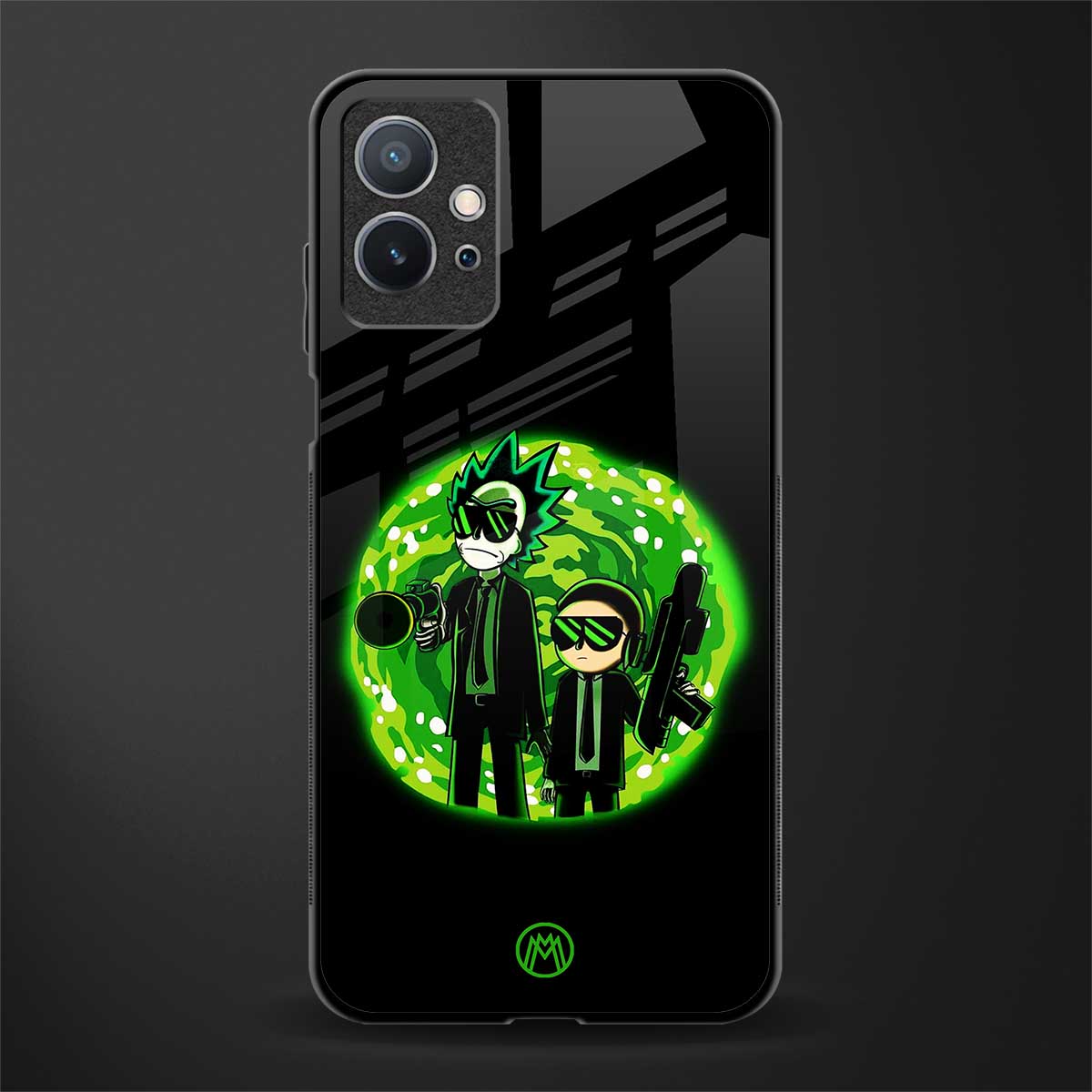 rick and morty schwifty glass case for vivo t1 5g image