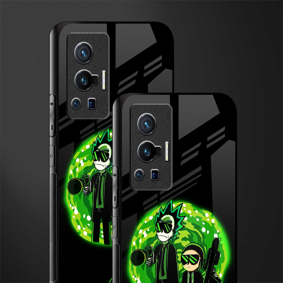 rick and morty schwifty glass case for vivo x70 pro image-2