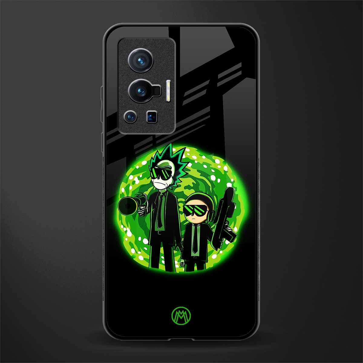 rick and morty schwifty glass case for vivo x70 pro image