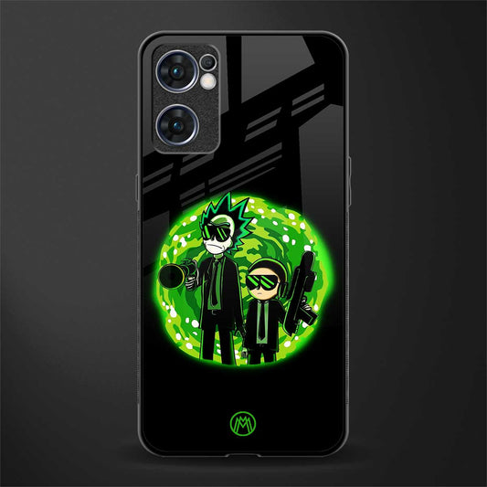 rick and morty schwifty glass case for oppo reno7 5g image