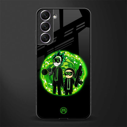 rick and morty schwifty glass case for samsung galaxy s22 5g image