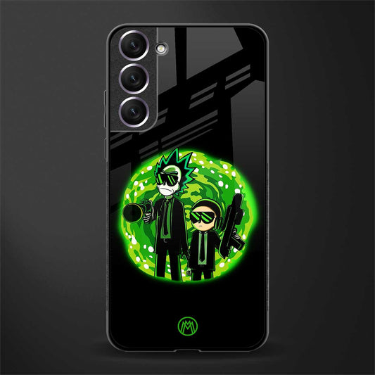 rick and morty schwifty glass case for samsung galaxy s22 plus 5g image