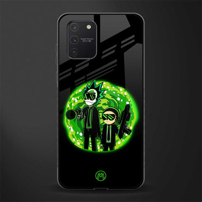 rick and morty schwifty glass case for samsung galaxy a91 image