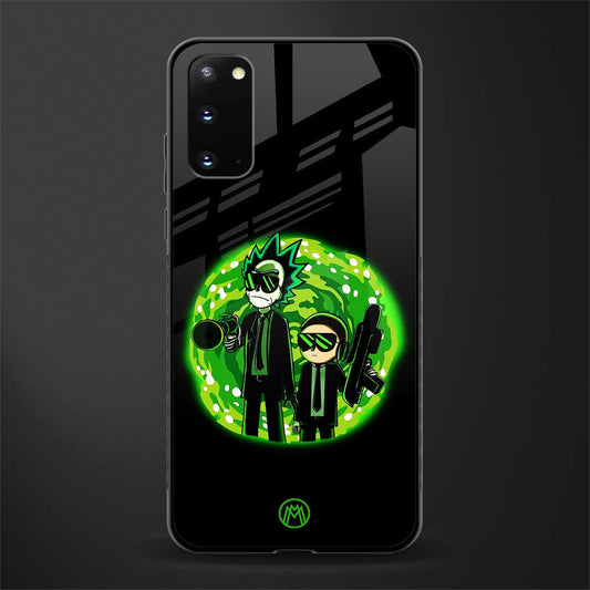 rick and morty schwifty glass case for samsung galaxy s20 image