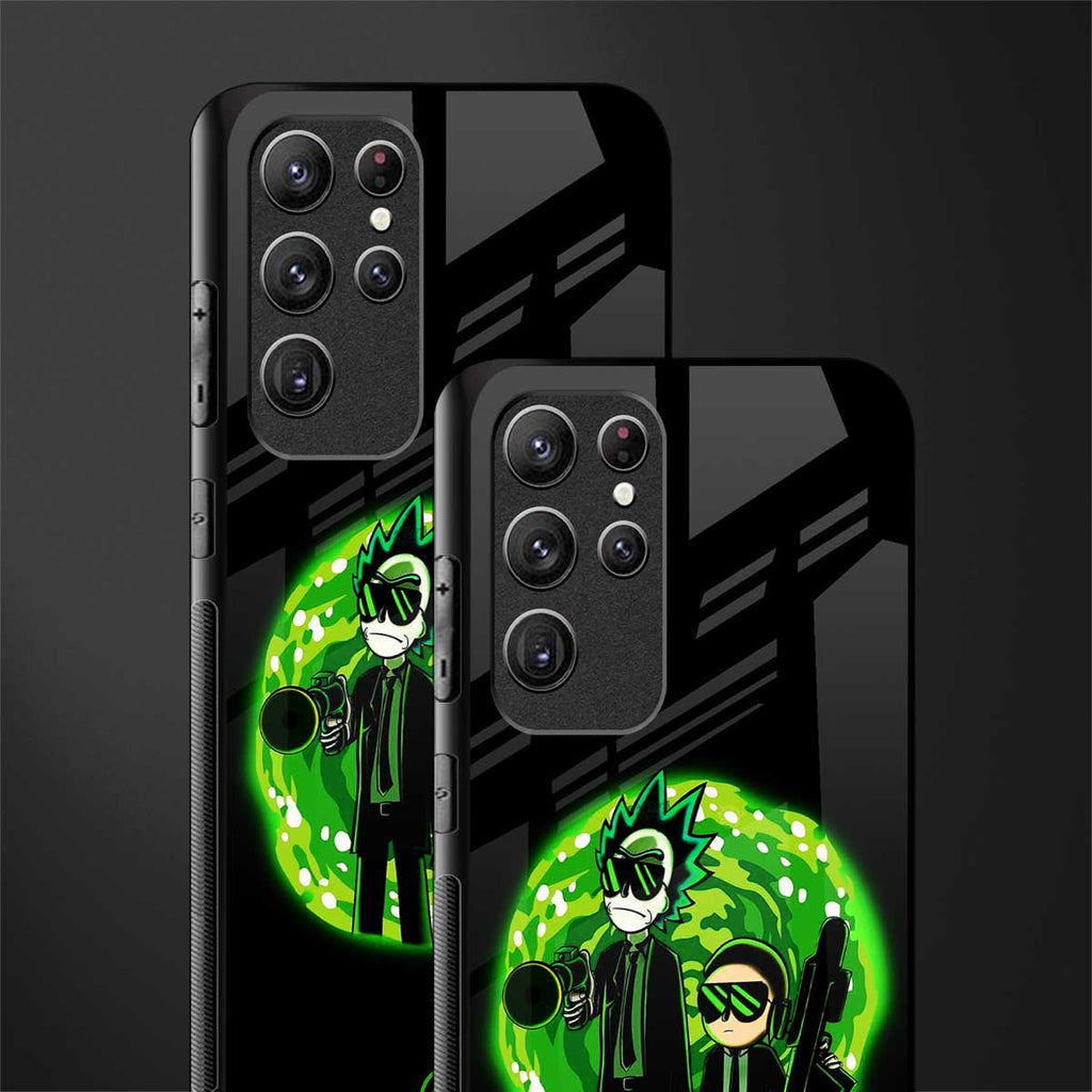 rick and morty schwifty glass case for samsung galaxy s22 ultra 5g image-2