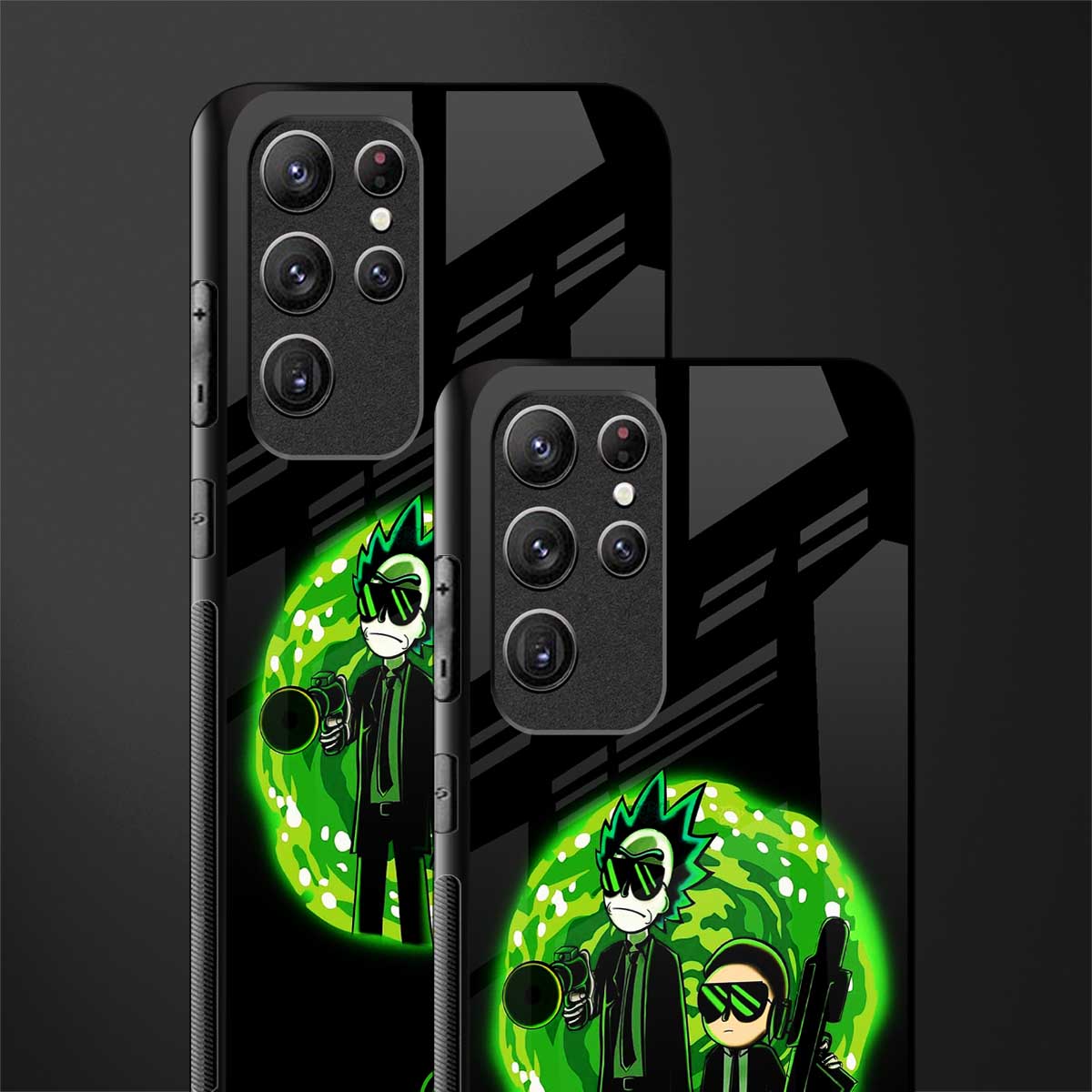 rick and morty schwifty glass case for samsung galaxy s22 ultra 5g image-2