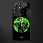 rick and morty schwifty glass case for samsung galaxy s22 ultra 5g image