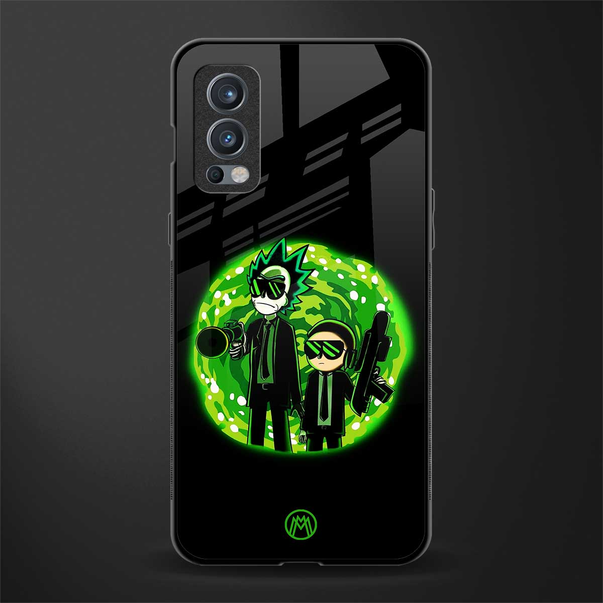 rick and morty schwifty glass case for oneplus nord 2 5g image