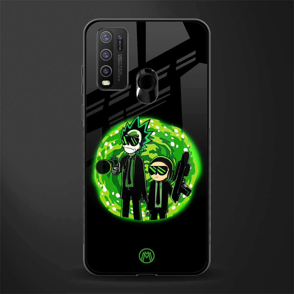 rick and morty schwifty glass case for vivo y50 image
