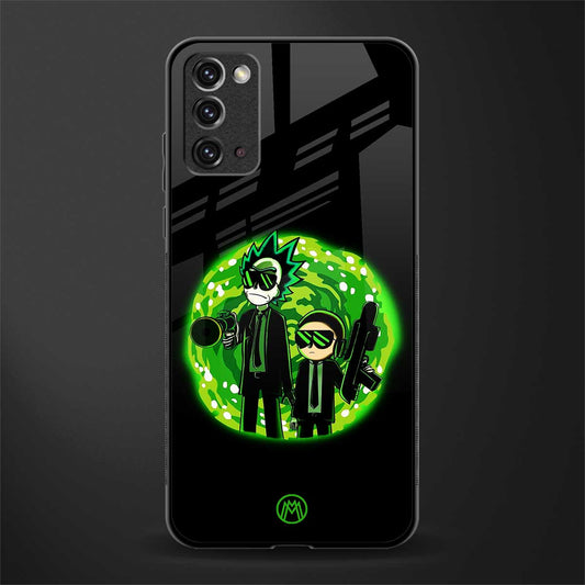 rick and morty schwifty glass case for samsung galaxy note 20 image
