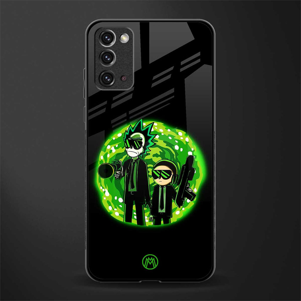 rick and morty schwifty glass case for samsung note 20 image