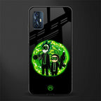 rick and morty schwifty glass case for vivo v17 image
