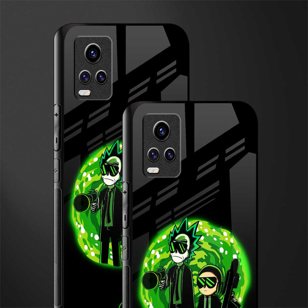 rick and morty schwifty glass case for vivo v20 image-2