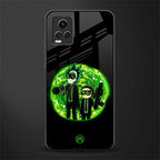 rick and morty schwifty glass case for vivo v20 image