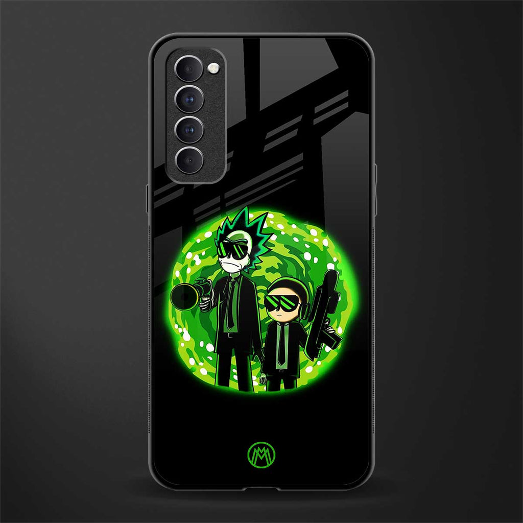 rick and morty schwifty glass case for oppo reno 4 pro image
