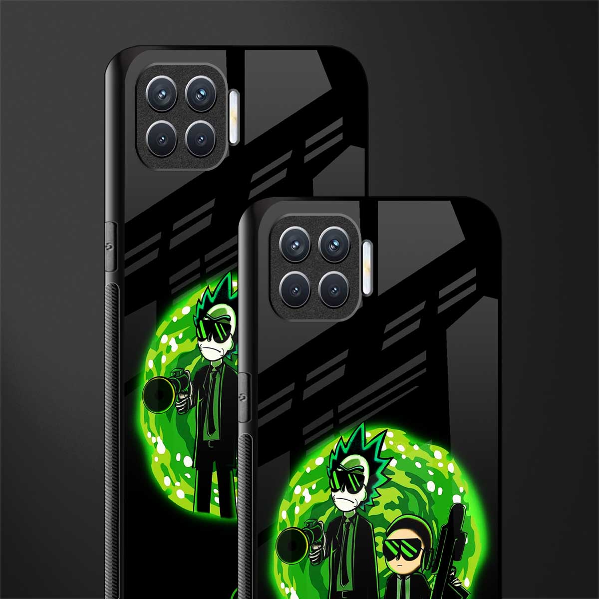 rick and morty schwifty glass case for oppo f17 image-2