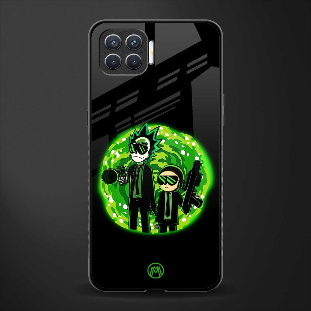 rick and morty schwifty glass case for oppo f17 image
