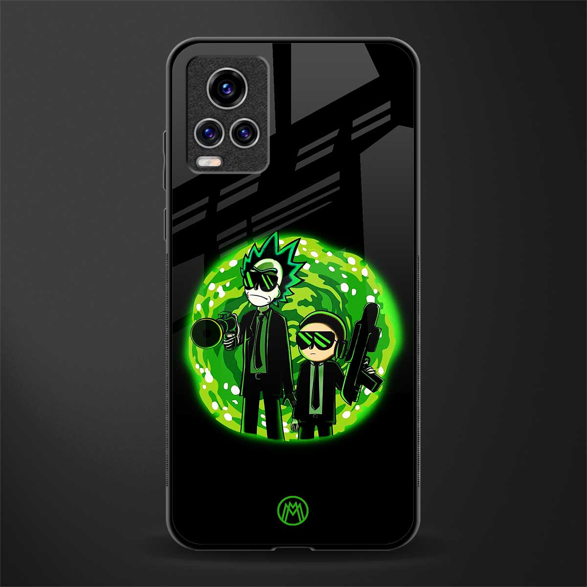 rick and morty schwifty glass case for vivo v20 pro image