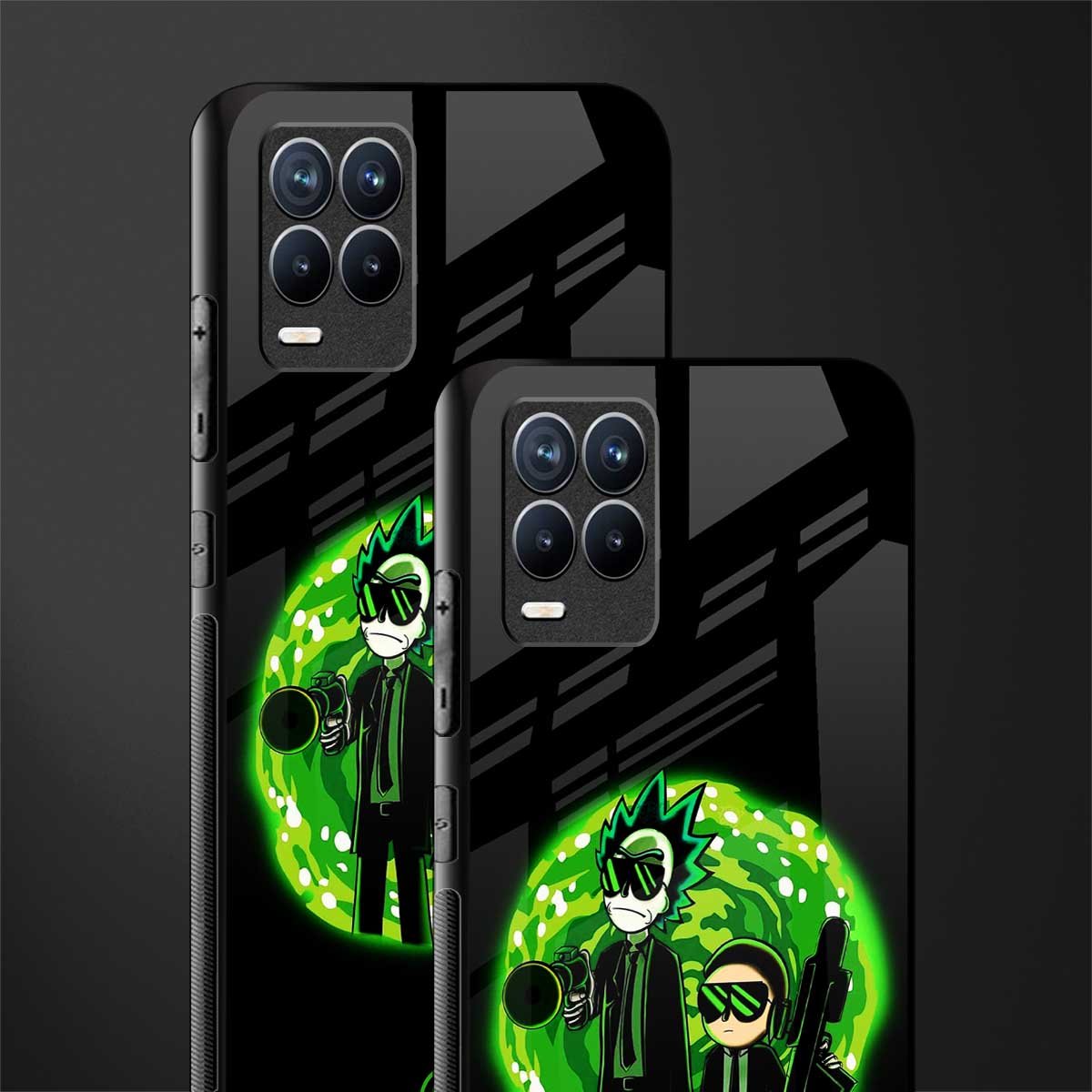 rick and morty schwifty glass case for realme 8 4g image-2