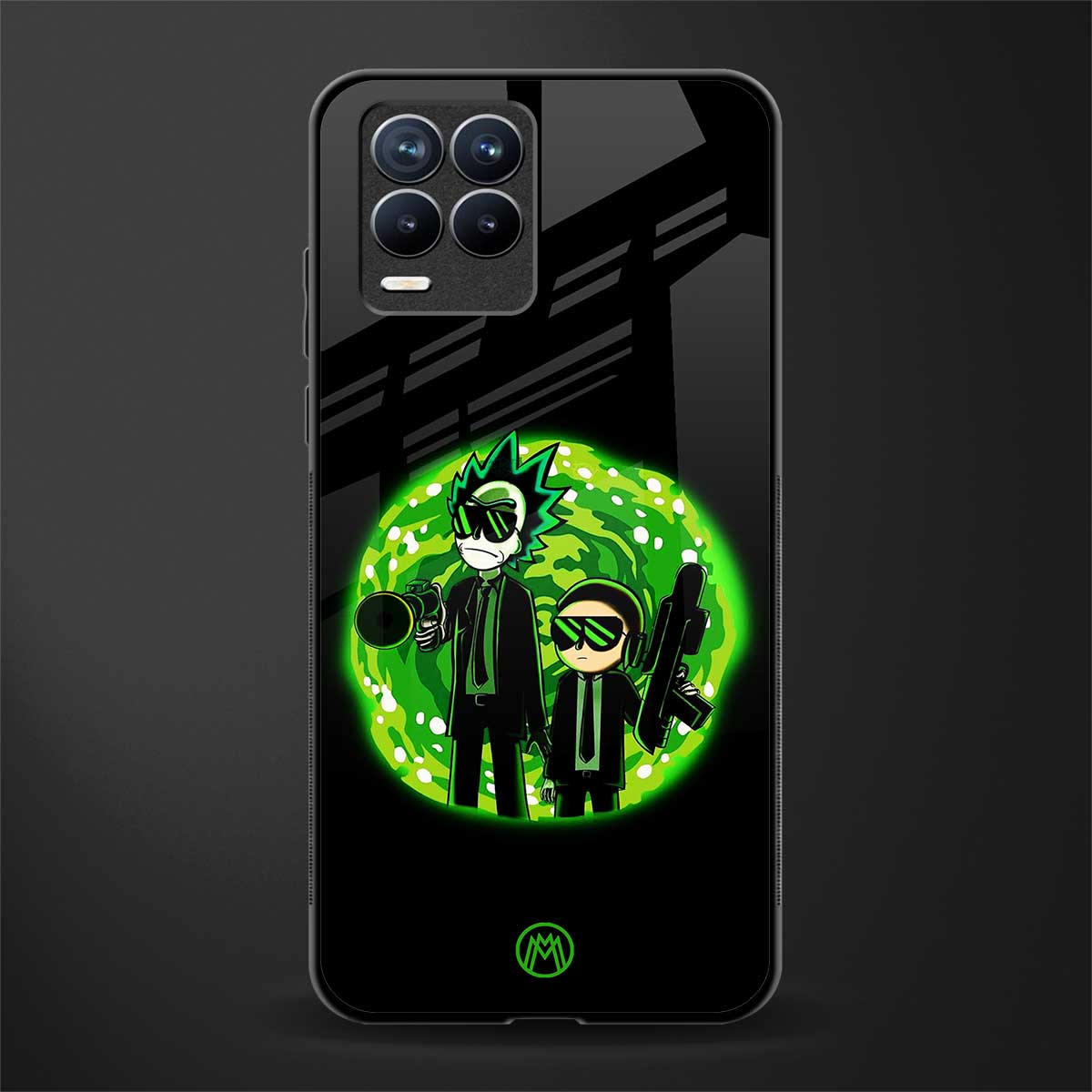 rick and morty schwifty glass case for realme 8 4g image