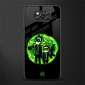 rick and morty schwifty glass case for poco x3 image